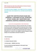 AANP FNP Certification Exam 2024&colon; Complete 250&plus; Question Practice Test with Verified Answers and Study Guide