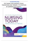 Nursing Today Transition and Trends Exam Bank &vert; NCLEX Practice Questions & Study Guide