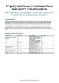 Property and Casualty Insurance Exam &ndash; State Department of Insurance &ndash; 2026&sol;2027 Edition &ndash; Questions and Answers for Prospective Property and Casualty Insurance Producers