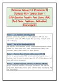 Tennessee Category 3 Ornamental & Turfgrass Pest Control &ndash; Integrated Exam Bundle &vert; Laws&comma; Safety&comma; Application&comma; Pest ID & Turf Management Questions