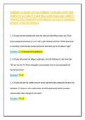COMSAE 115 EXAM &sol; ACTUAL COMSAE 115 EXAM LATEST 2026&NewLine;COMPLETE ACCURATE EXAM REAL QUESTIONS AND CORRECT&NewLine;VERIFIED SOLUTIONS WITH RATIONALES &lpar;DETAILED ANSWERS&rpar;&NewLine;NEWEST UPDATED VERSION