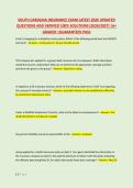 SOUTH CAROLINA INSURANCE EXAM LATEST 2026 UPDATED &NewLine;QUESTIONS AND VERIFIED 100&percnt; SOLUTIONS &lpar;2026&sol;2027&rpar; &vert;A&plus; &NewLine;GRADED &vert;GUARANTEED PASS