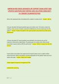 AMERICAN RED CROSS ADVANCED LIFE SUPPORT EXAM LATEST 2026 &NewLine;UPDATED QUESTIONS AND VERIFIED 100&percnt; SOLUTIONS &lpar;2026&sol;2027&rpar; &NewLine;&vert;A&plus; GRADED &vert;GUARANTEED PASS