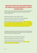 CHSOS PRACTICE EXAM LATEST 2026 UPDATED QUESTIONS &NewLine;AND VERIFIED 100&percnt; SOLUTIONS &lpar;2026&sol;2027&rpar; &vert;A&plus; GRADED &NewLine;&vert;GUARANTEED PASS
