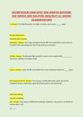 EPA RRP REVIEW EXAM LATEST 2026 UPDATED QUESTIONS &NewLine;AND VERIFIED 100&percnt; SOLUTIONS &lpar;2026&sol;2027&rpar; &vert;A&plus; GRADED &NewLine;&vert;GUARANTEED PASS