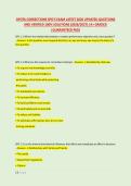 OPOTA CORRECTIONS SPO'S EXAM LATEST 2026 UPDATED QUESTIONS &NewLine;AND VERIFIED 100&percnt; SOLUTIONS &lpar;2026&sol;2027&rpar; &vert;A&plus; GRADED &NewLine;&vert;GUARANTEED PASS 