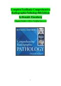Updated Latest Test Bank for Comprehensive Radiographic Pathology 8th Edition Radiographic Pathology Medical Imaging Subject Radiologic Science Course Comprehensive Practice Questions and Verified Answers&period;