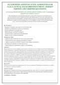 NJ CERTIFIED ASSISTED LIVING ADMINISTRATOR&NewLine;&lpar;CALA&rpar; ACTUAL EXAM PREP DOCUMENT &vert; 2026&sol;2027&NewLine;EDITION &vert; 250 VERIFIED QUESTIONS