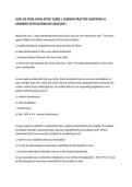 NUR 354 FINAL EXAM STUDY GUIDE &vert; NURSING PRACTICE QUESTIONS & ANSWERS WITH RATIONALES 2026&sol;2027