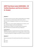 AHIP Final Exam Latest &lpar;2025&sol;2026&rpar; &vert; 50 &NewLine;Verified Questions and Correct Answers &vert; &NewLine;A&plus; Graded