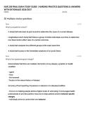 NUR 258 FINAL EXAM STUDY GUIDE &vert; NURSING PRACTICE QUESTIONS & ANSWERS WITH RATIONALES 2026&sol;2027
