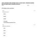 JOYCE UNIVERSITY PEDS JEOPARDY EXAM 2 STUDY GUIDE &vert; PEDIATRIC NURSING PRACTICE QUESTIONS & ANSWERS 2026&sol;2027