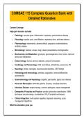 COMSAE 115 Complete Question Bank with&NewLine;Detailed Rationales