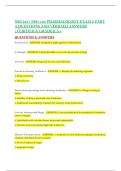 NSG 124 PHARMACOLOGY EXAM 2 PART A QUESTIONS AND VERIFIED ANSWERS VERIFIED & ANSWERS&period;&NewLine;BEST UPDATE&excl;