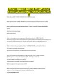 ASCP CERTIFICATION EXAM &lpar;PART 2&rpar; QUESTIONS WITH CORRECT ANSWERS 2026