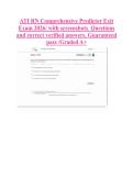 ATI RN Comprehensive Predictor Exit &NewLine;Exam 2026&sol; with screenshots  Questions &NewLine;and correct verified answers&period; Guaranteed &NewLine;pass &sol;Graded A&plus;