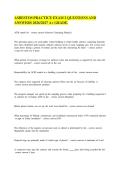 ASBESTOS PRACTICE EXAM 2 QUESTION AND ANSWERS