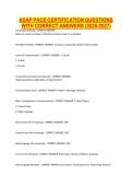 ASAP PACE CERTIFICATION QUESTIONS WITH CORRECT ANSWERS &lpar;2026-2027&rpar;