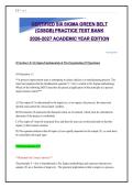CSSGB Exam Prep 2026-2027&colon; 200&plus; Six Sigma Green Belt Practice Questions & Rationales