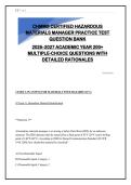CHMM Exam Prep 2026-2027&colon; 220&plus; Practice Questions & Rationales for All Domains