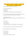 ASE BRAKES A5 TEST &lpar;EXAM 1&rpar; QUESTIONS WITH CORRECT ANSWERS 2026