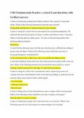 CMS Fundamentals Practice A Actual Exam Questions with&NewLine;Verified Answers&period;