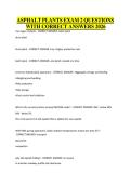 ASPHALT PLANTS EXAM 2 QUESTIONS WITH CORRECT ANSWERS 2026