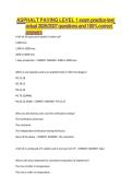 ASPHALT PAVING LEVEL 1 QUESTIONS WITH CORRECT ANSWERS 2026