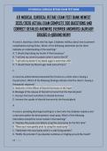 ATI MEDICAL SURGICAL RETAKE EXAM TEST BANK NEWEST 2025&sol;2026 ACTUAL EXAM