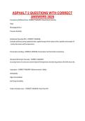 ASPHALT 2 QUESTIONS WITH CORRECT ANSWERS 2026