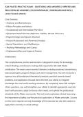 ISSA PILATES PRACTICE EXAM &ndash; QUESTIONS AND ANSWERS &vert; VERIFIED AND&NewLine;WELL DETAILED ANSWERS &vert; PLUS RATIONALES &vert; DOWNLOAD AND PASS &vert;&NewLine;LATEST EXAM UPDATE