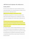 AHIP Final Exam Test Questions with verified answers&NewLine;already graded A&plus;