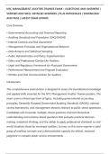 NYC MANAGEMENT AUDITOR TRAINEE EXAM &ndash; QUESTIONS AND ANSWERS &vert;&NewLine;VERIFIED AND WELL DETAILED ANSWERS &vert; PLUS RATIONALES &vert; DOWNLOAD&NewLine;AND PASS &vert; LATEST EXAM UPDATE