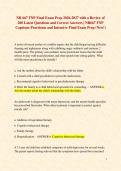 NR 667 FNP Final Exam Prep 2026-2027 with a Review of 200 Latest Questions and Correct Answers &vert; NR667 FNP Capstone Practicum and Intensive Final Exam Prep &lpar;New&excl;&rpar; 