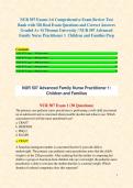 NUR 507 Exams 1-6 Comprehensive Exam Review Test Bank with 320 Real Exam Questions and Correct Answers Graded A&plus; St Thomas University &sol; NUR 507 Advanced Family Nurse Practitioner 1  Children and Families Prep