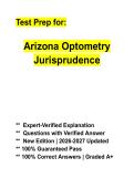 Arizona Optometry Jurisprudence Exam Study Guide 2026&ndash;2027 &vert; Optometrist Licensing Review & Practice Questions