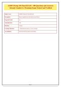 AORN Periop 101 Perioperative Nursing Final Exam Test Bank&colon; 100 High-Yield Questions and Answers Verified A&plus; Grade &lpar;Latest Core Curriculum&rpar;&NewLine;