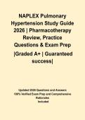 NAPLEX Pulmonary Hypertension Study Guide 2026 &vert; Pharmacotherapy Review&comma; Practice Questions & Exam Prep