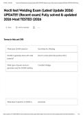 Nocti test Welding Exam &lpar;Latest Update 2026&rpar; UPDATE&excl;&excl; &lpar;Recent exam&rpar; Fully solved & updated 2026 Most TESTED &lpar;2026&NewLine;&NewLine;
