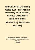 NAPLEX Final Cramming Guide 2026 &vert; Last-Minute Pharmacy Exam Review&comma; Practice Questions & High-Yield Notes