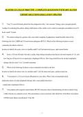 MASTER CEA EXAM NR667 FNP  &vert; COMPLETE QUESTIONS WITH 100&percnt; RATED EXPERT SOLUTIONS &vert;2026 LATEST UPDATED