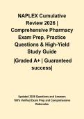 NAPLEX Cumulative Review 2026 &vert; Comprehensive Pharmacy Exam Prep&comma; Practice Questions & High-Yield Study Guide