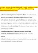 RCAL NAB Administrator Exam Study Guide- Federal Regulation Practice Questions & Verified Answers  Long-Term Care & Assisted Living Administration &lpar;Latest 2026-2027&rpar;