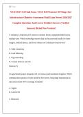 WGU D337 Internet of Things and Infrastructure Objective Assessment Final Exam 2026&sol;2027 &vert; Verified Questions & Answers