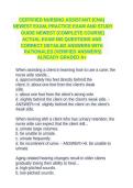 Certified Nursing Assistant &lpar;CNA&rpar; Newest Exam&comma; Practice Exam & Study Guide &vert; 500 Questions with Detailed Answers and Rationales