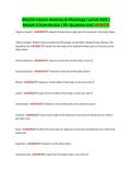 BIOL251 Human Anatomy & Physiology I w&sol;Lab 2026 &vert;&NewLine;Module 6 Exam Review &vert;70&plus; Questions and ANSWERS&NewLine;