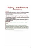NDEE Exam 5 - Review Questions and Correct Answers&NewLine;