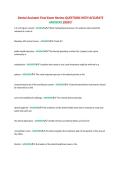Dental Assistant Final Exam Review QUESTIONS WITH ACCURATE&NewLine;ANSWERS 2026&excl;&excl;&excl;