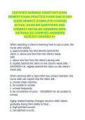 Certified Nursing Assistant &lpar;CNA&rpar; Newest Exam&comma; Practice Exam & Study Guide &vert; 500 Questions with Detailed Answers and Rationales&NewLine;
