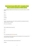 Excel Crash Course 2026&ndash;2027 Complete Study Guide&comma; Practice Questions & Skills Review